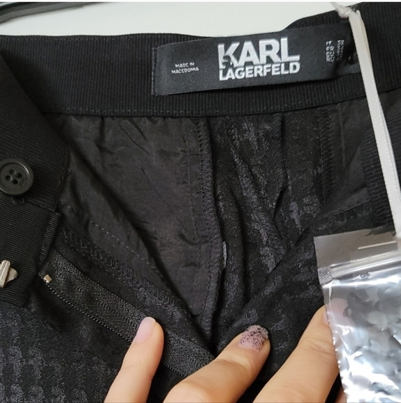 Karl Lagerfeld Wide Leg Trousers - Picture 10 of 16